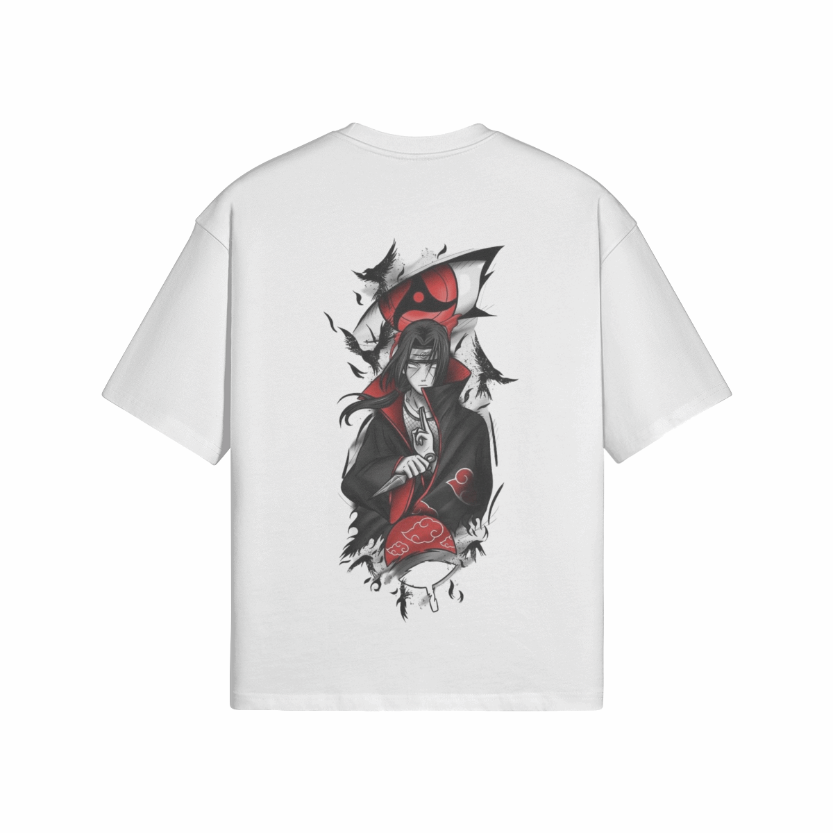 Itachi x Naruto - Premium Oversized T-shirt (Front & Back)