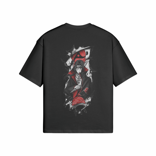 Itachi x Naruto - Premium Oversized T-shirt (Front & Back)