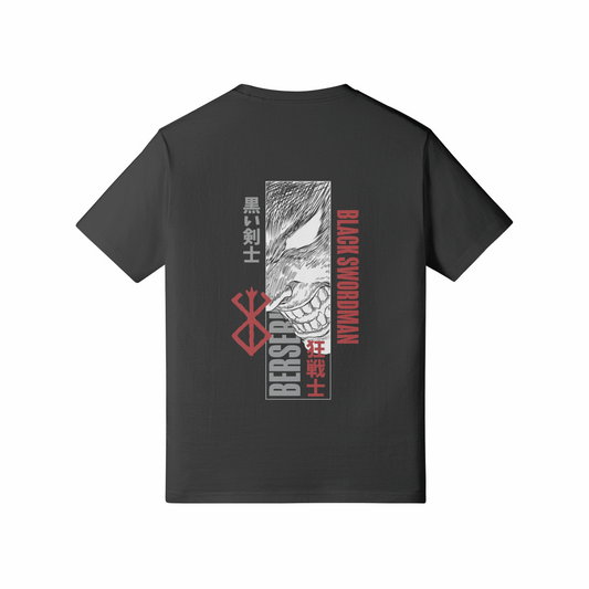 Guts the Black Swordsman x Berserk - Standard T-Shirt (Front & Back)