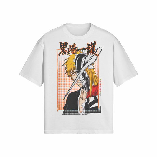 Ichigo Hollow Mode x Bleach - Premium Oversized T-Shirt (Front)