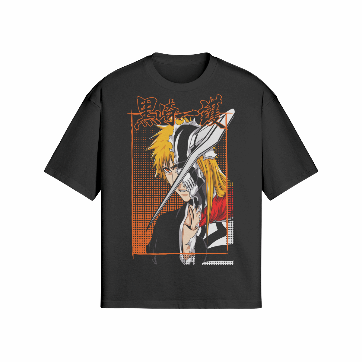 Ichigo Hollow Mode x Bleach - Premium Oversized T-Shirt (Front)