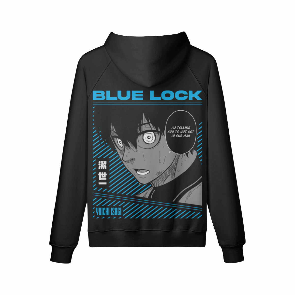 Isagi I'm telling you not to get in our way x Blue Lock - Oversized Hoodie (Front & Back)