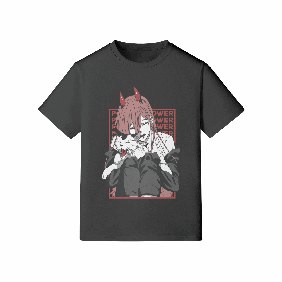 Power & Cat x Chainsaw Man - Standard T-Shirt (Front)