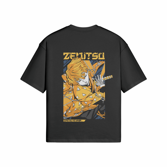 Zenitsu x Demon Slayer - Premium Oversized T-Shirt (Front)