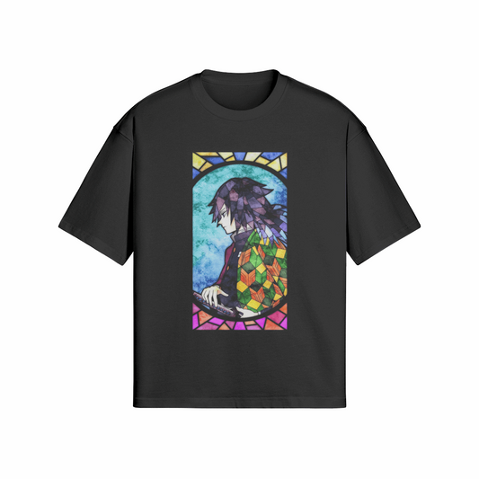 the holy giyuu x Demon Slayer - Premium Oversized T-Shirt (Front)