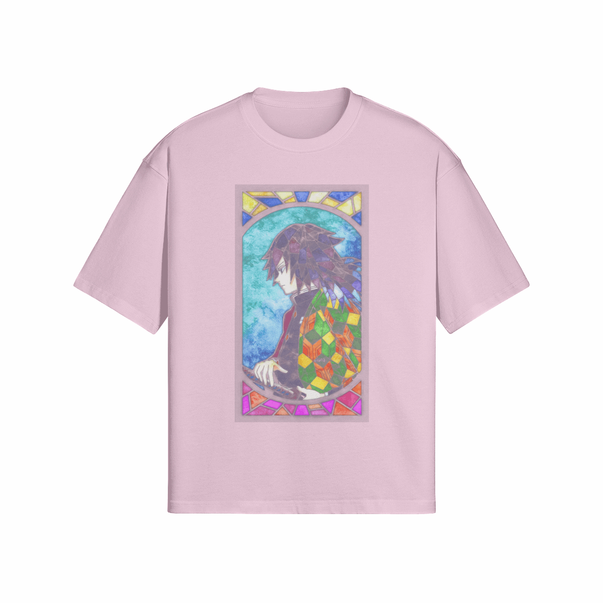 the holy giyuu x Demon Slayer - Premium Oversized T-Shirt (Front)