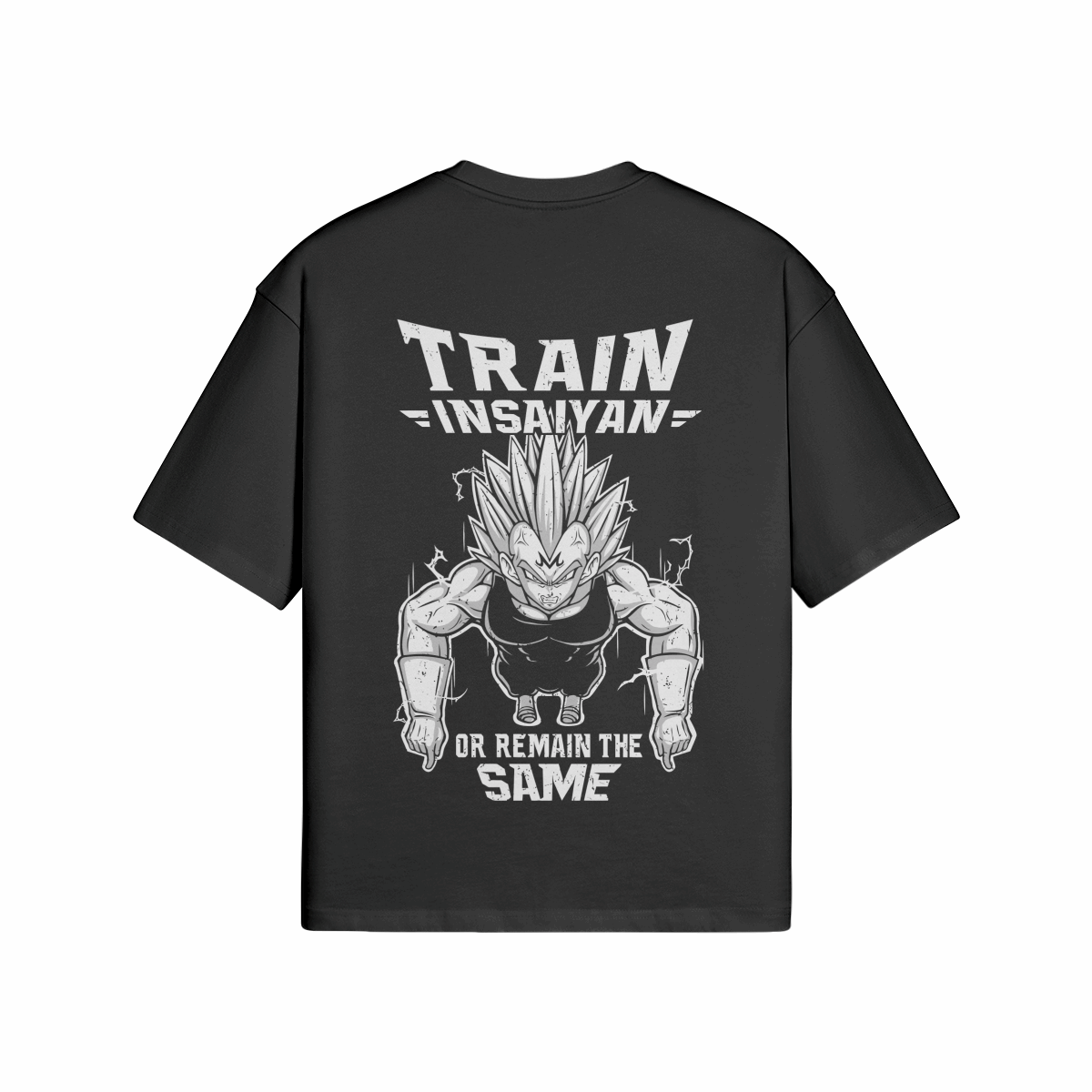 Train in Saiyan x Dragon Ball - Premium Oversized T-Shirt (Back)