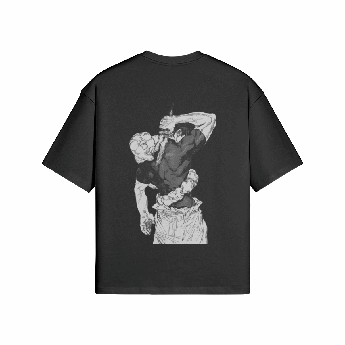 Toji Manga & Kanji x Jujutsu Kaisen - Premium Oversized T-Shirt (Front & Back)