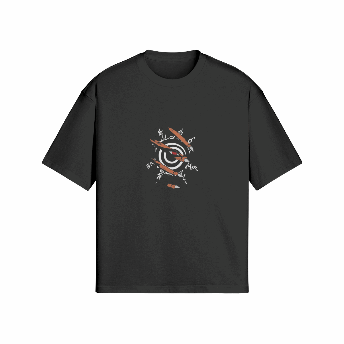 Kyubi x Naruto - Premium Oversized T-Shirt (Front & Back)