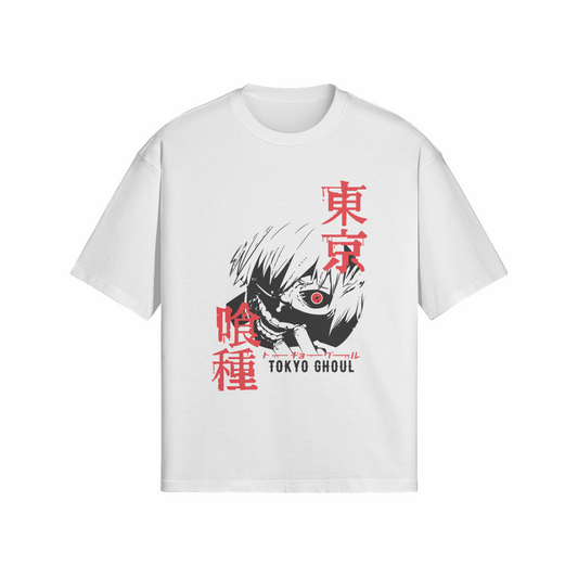 Ken Kaneki x Tokyo Ghoul - Premium Oversized T-Shirt (Front)