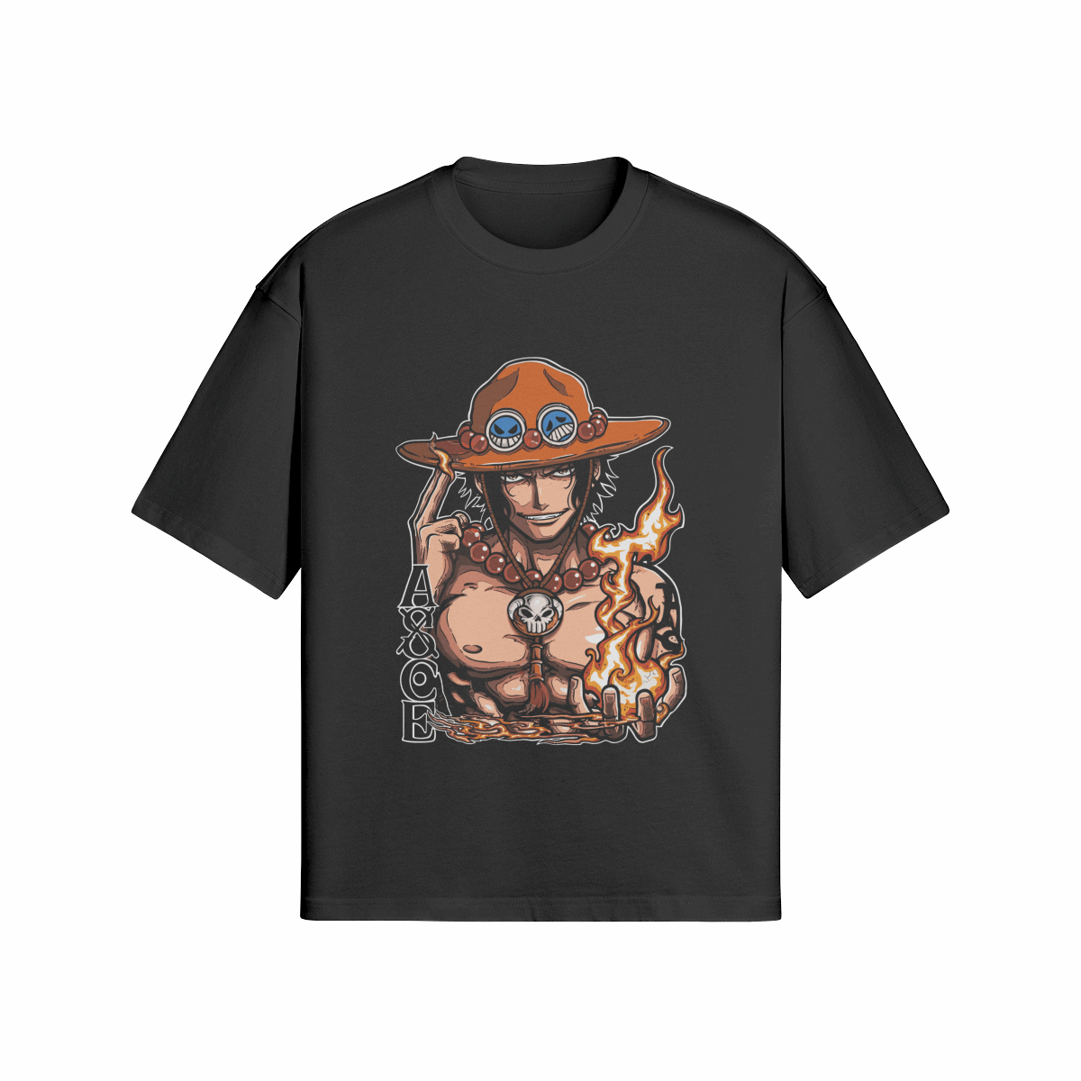 AxCEx One Piece - Premium Oversized T-Shirt (Front)