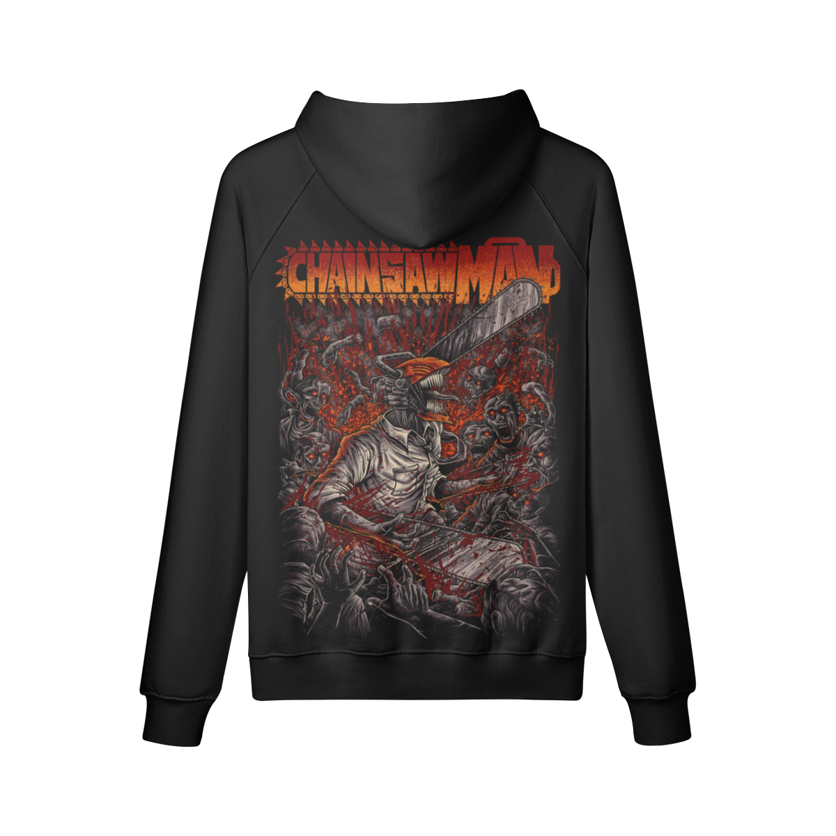 Chainsaw Man Zombies x Hoodie (Front & Back)