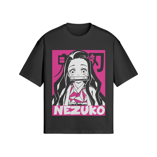 Nezuko Pink x Oversized T-Shirt (Front)