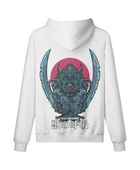 Beast Breathing White x Hoodie (Front & Back)