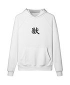 Beast Breathing White x Hoodie (Front & Back)