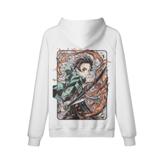 Tanjiro Sun Breathing x Hoodie (Front & Back)