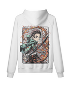 Tanjiro Sun Breathing x Hoodie (Front & Back)